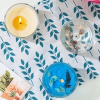 Blaue Ozean-Duftkerze aus Gelee-Gel-Wachs, Handgefertigte Luxus-Kristall-Seestern-Muschel, Perfektes Weihnachts- und Abschlussgeschenk für Freunde