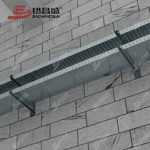 Metal building material cable tray system wall mounted c channel steel galvanized cable tray