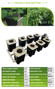 Rdwc 8 Xô Tuần Hoàn Hệ Thống Thủy Canh Nhỏ Giọt Thủy Lợi Máy Bơm Không Khí Và Chu Kỳ Bơm Bản Sao Xô Thủy Canh Container - Product Image 4