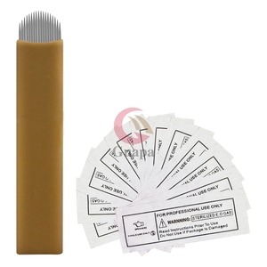 Nuevas Cuchillas de Microblading <span class=keywords><strong>Flex</strong></span> Lamina Tebori U-304 de 18U, Acero Inoxidable 18, Agujas <span class=keywords><strong>Nano</strong></span> de 0.18mm para Maquillaje Semipermanente de Cejas Finas - Product Image 5