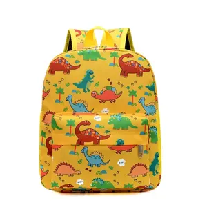 可爱卡通尼龙儿童背包批发轻便恐龙图案幼儿园男女生书包