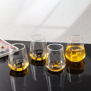 Vaso de Cerveza de Vidrio con Figura de Gato - Regalo para <span class=keywords><strong>Amantes</strong></span> <span class=keywords><strong>del</strong></span> <span class=keywords><strong>Vino</strong></span>, Gran Venta - Product Image 3