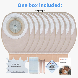 <span class=keywords><strong>Bolsa</strong></span> de Ostomía Zodelo al por Mayor, Consumible Médico de Desarrollo Propio, <span class=keywords><strong>Bolsa</strong></span> de Colostomía de Una Pieza de 25-65mm con Base Recortable para Uso Doméstico - Product Image 2