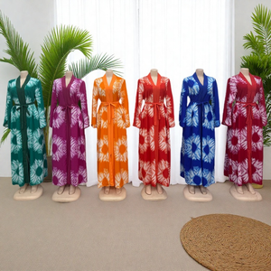 Nuovo Abito Lungo Estivo Elegante e Comodo per <span class=keywords><strong>Donne</strong></span> Musulmane con Stampa e Maniche Lunghe - Product Image 3