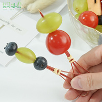 Eetbare bamboe knoopspiesjes, wegwerpbaar, voor BBQ, satay, fruit, en buiten koken