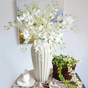 <span class=keywords><strong>Prix</strong></span> bon marché soie artificielle <span class=keywords><strong>Cymbidium</strong></span> <span class=keywords><strong>orchidée</strong></span> et Cattleya fleur pour la maison mariage noël Halloween décoration - Product Image 3