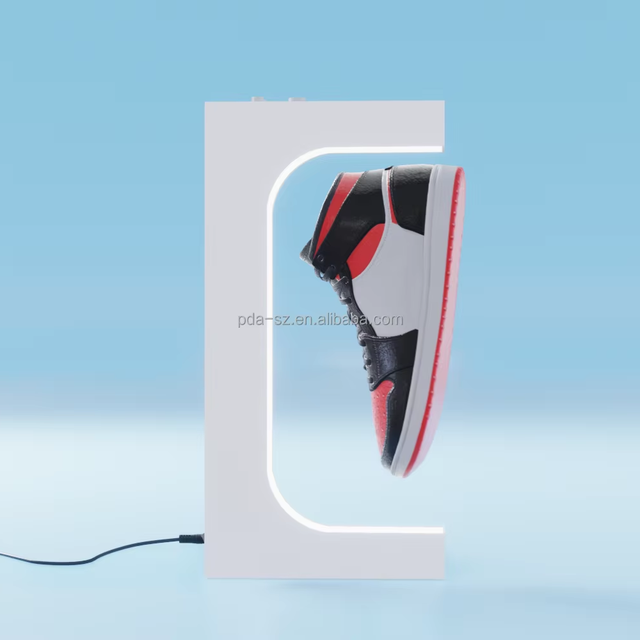 Adjust Speed Magnetic Levitation Shoe Bottle Sneaker Headset Display Stand with Adjust Weight 200g-1kgs
