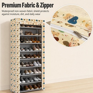Étagère de rangement multifonctionnelle simple à plusieurs niveaux pour chaussures, anti-poussière et gain de place pour la maison - Product Image 5