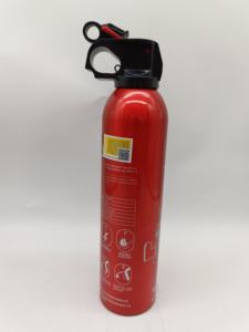 ถังดับเพลิงชนิดผงเคมีแห้งแบบพกพา น้ำหนัก 0.5 กก. 1 กก. โครงสร้างเหล็ก พร้อมวาล์วพลาสติก สำหรับรถยนต์ - Product Image 4