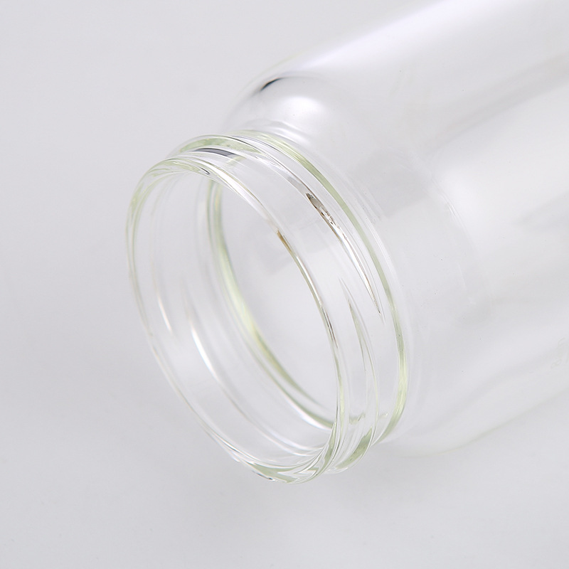 750~1000ml Bamboo wood cover high borosilicate single-layer glass with tea influser outdoor sports water bottle