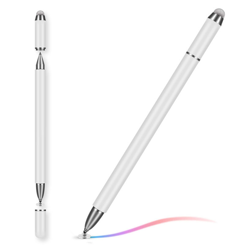 2 In 1 Stylus Pen Tablet Notebook Active Capacitive Drawing Writing Stylus Pencil With Ballpoint Pen For Apple Android iPad