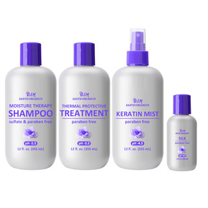 Ensemble de soins capillaires organiques naturels purs eau profonde hydrater shampooing et revitalisant pour cheveux au gingembre - Product Image 2