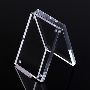 Cadre <span class=keywords><strong>photo</strong></span> magnétique moderne en acrylique transparent de 5,2*7,6 cm, format personnalisé, prix abordable, avec insertion d'image pour réfrigérateur - Product Image 3
