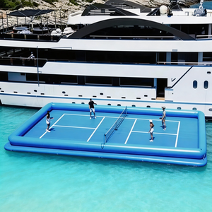 Cancha de Pickleball Flotante Inflable, Diseño de <span class=keywords><strong>Isla</strong></span> Flotante Estable, Instalación de Entretenimiento Segura para Interiores y Exteriores - Product Image 1