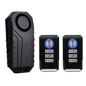 Allarme sicurezza bici fai da te 113dB forte sirena <span class=keywords><strong>2</strong></span> telecomandi funzionamento dispositivo antifurto sensore di vibrazione per la sicurezza del ciclismo - Product Image 1