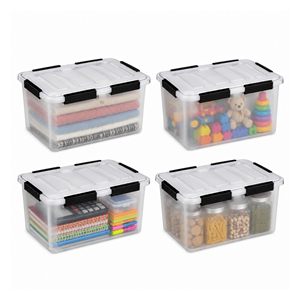 Factory Wholesale <b>Plastic</b> Storage <b>Bin</b> Waterproof Storage Box <b>With</b> <b>Lid</b> - Product Image 1