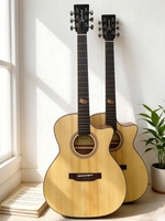 Trusted Brand Takavood 41 Inch Solid Spruce Top Mahogany back&sides Acoustic Guitar Matte Natural