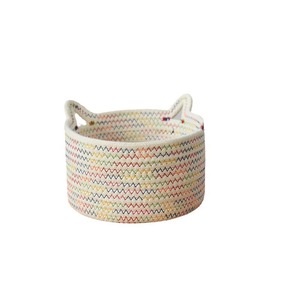 Woven Storage <b>Basket</b> Round 1-3L Handmade Desktop Organizer For Toys Keys Snacks - Product Image 5