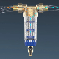 Système de préfiltration d'eau pour toute la maison, filtre à sédiments réutilisable 40/100 microns, robinet intelligent pour hôtel et maison, 3 ans