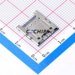 SMO-1590 SIM Card Connector SMD Connector Plug-In Type Micro SIM Card Card Holder 1.24mm - Product Image 1