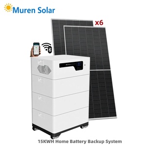 Station d'alimentation de secours domestique au lithium-ion 6,2 kW 20,48 kWh, onduleur à onde sinusoïdale pure, contrôleur MPPT, énergie solaire haute capacité - Product Image 2