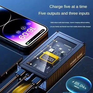 Banque d'alimentation portable haute capacité 20000mah, charge ultra-rapide avec résistance aux chutes, type station d'alimentation - Product Image 4