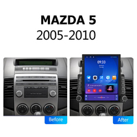 Reproductor Multimedia de navegación Gps con Radio para coche Android con pantalla Tesla de estilo Vertical de 9,7 "para Mazda 5 2005-2010