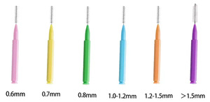 Eco-friendly ortodontico dentale spazzolino usa e getta con manico in plastica spazzola interdentale funzione pulita - Product Image 2