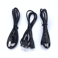 Prise CA japonaise 2 broches certifiée PSE, 15A, 100% cuivre 0,75 mm, options de longueur 1m/3m/5m, 3 prises pour appareils électroménagers