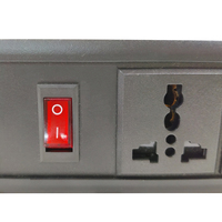 Multiprise universelle de table 250V à 2 prises pour usage industriel et hospitalier