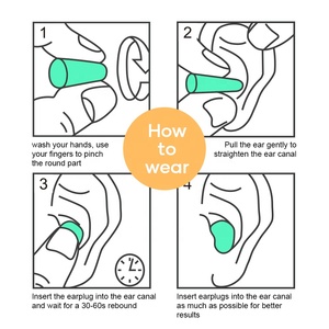 38dB Soft PU <strong>Foam</strong> Earplugs Hearing Protection Eco-friendly 60 Pairs Noise Reduction <strong>Safety</strong> <strong>Ear</strong> <strong>Plugs</strong> for Sleeping - Product Image 6
