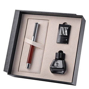 Pluma estilográfica con juego de tinta, pluma de Metal ejecutiva de lujo con caja de regalo y bolso, el mejor regalo pequeño para negocios y bodas - Product Image 1