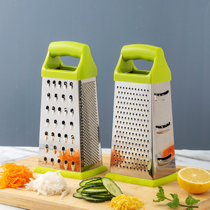 Râpe à fromage professionnelle en acier inoxydable à 4 faces, trancheuse manuelle de légumes pour la cuisine – Meilleure vente - Product Image 1