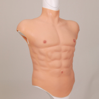 Kostum Silikon Elastis Tinggi, Sensasi Kulit Asli, Laris Manis, untuk Pertunjukan, Otot Pria Wanita, Role Play, Shapewear Pria