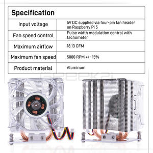 Радиатор для Raspberry <span class=keywords><strong>Pi</strong></span> 5, 60 мм - Product Image 4