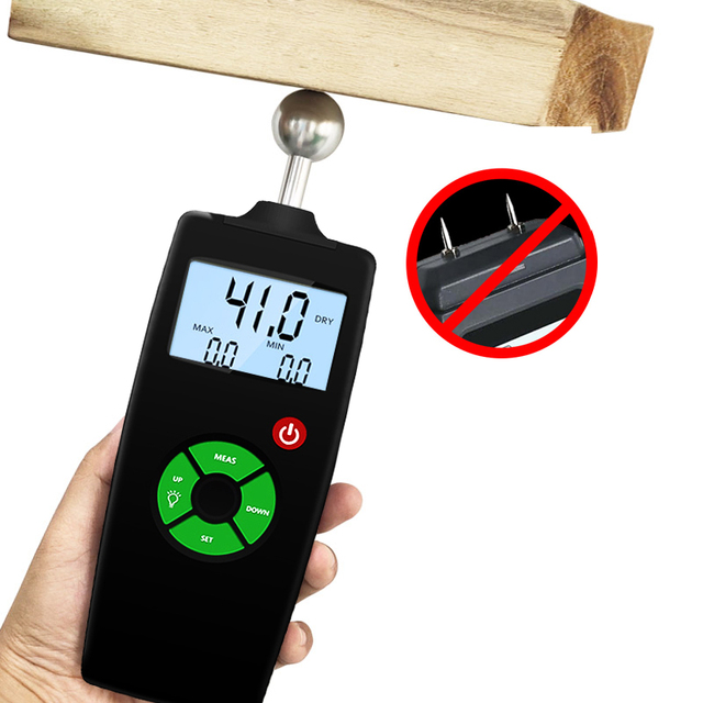 Professional Handheld Moisture Meter Digital Building Dampness Tester for Home Inspection Waterproofing and Construction Use