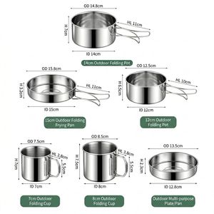 Yuedisi Pentole da Cucina in Acciaio Inox 304 Economiche all'Ingrosso, Set di Pentole per Zuppe e Brodi, Set da Campeggio - Product Image 6