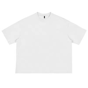 เสื้อยืดคอตตอนทรงครอป บ็อกซี่ฟิต โอเวอร์ไซส์ ไหล่ตก พิมพ์ลายคุณภาพสูงสำหรับผู้ชาย - Product Image 6