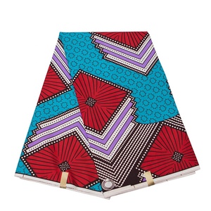 ผ้าพิมพ์ลายแอฟริกันแบบดั้งเดิม RTS 6 หลา ผ้าบาติกโพลีเอสเตอร์สองด้าน ผ้าพิมพ์ลายแอฟริกัน - Product Image 5