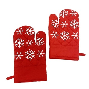 Guantes de Cocina de Lona Antideslizantes, Resistentes al Calor, de Algodón, Precio Económico al por Mayor - Product Image 1