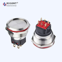 Interrupteur à bouton-poussoir métallique durable de 22 mm |   Contrôle stable pour les bornes de recharge, les ascenseurs et les équipements d'automatisation