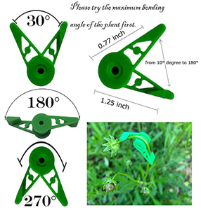 Clip Ajustable de 360 Grados para Doblar Plantas/Herramienta de Entrenamiento de Bajo Estrés para Tallos de Tomate, Vid y Rosa, Guía de Cultivo de Plástico Reutilizable - Product Image 3