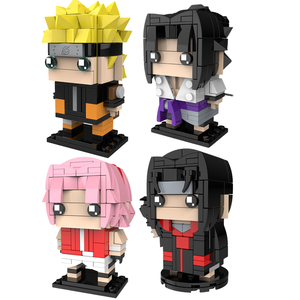 Nouvelles figurines en blocs 2024 avec boîte colorée, <span class=keywords><strong>4</strong></span> styles de personnages, modèle de jouet DIY, figurines de personnages d'anime en blocs - Product Image 1