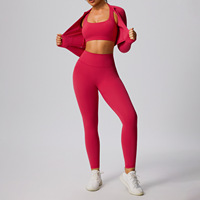 Set Pakaian Olahraga Wanita FH Cloud Soft Tight Fit, Bernapas, Elastis, Performa Tinggi, Cocok untuk Yoga, Lari, dan Latihan, Pabrik OEM