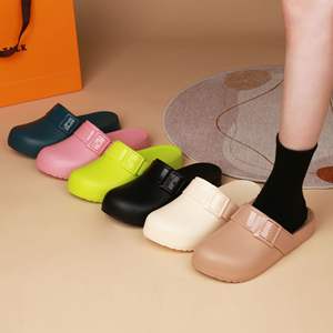 Sepatu selop wanita warna polos, sepatu selop anti air untuk wanita di rumah - Product Image 3