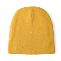 Nouveau Bonnet en Tricot Côtelé 2026 avec Strass Scintillants et Cristaux, pour Femme, Hiver, Mode, Extérieur, Réglable, Sans Revers, Idéal Voyage