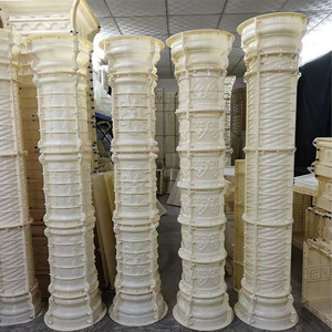 Moldes de columnas romanas de plástico decorativas para exteriores, características arquitectónicas de hormigón, diseño de moldes para decoración de jardín y hogar - Product Image 1