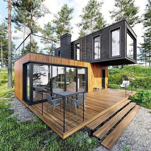 Contenedor de envío prefabricado de 20 pies a un precio razonable, casas pequeñas, diseño Modular plano para centro comercial al aire libre, uso de Hotel, Panel sándwich - Product Image 5