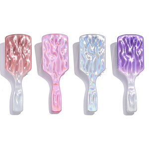 Ensemble de brosses à cheveux démêlantes en acétate de cellulose personnalisées de luxe, faites à la main, pour cadeau - Product Image 1