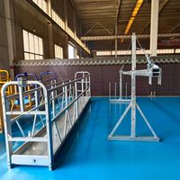Plateforme de travail suspendue, nacelle, gondole, panier suspendu électrique mural avec treuil pour le nettoyage de vitres